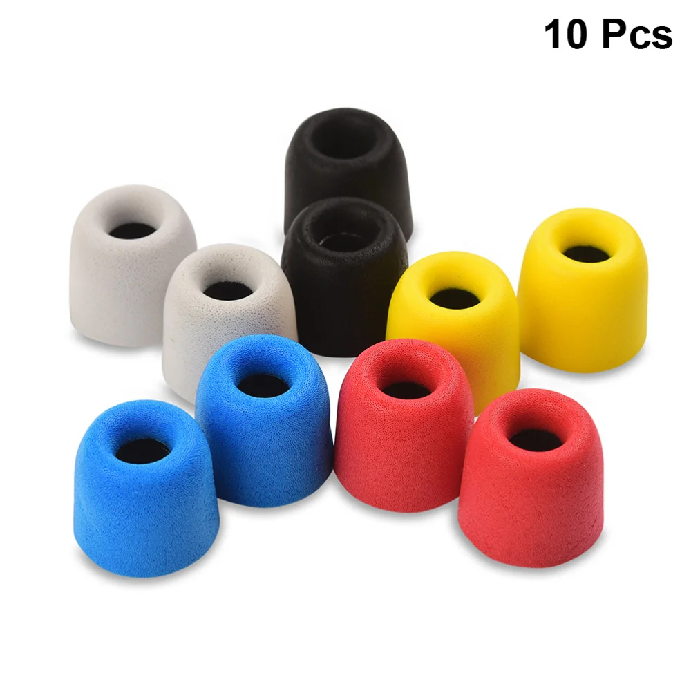 

10 pcs Ear Plugs Memory Foam Noise Reduction Sound Insulation Earplugs Ear Tips Earmuff Headset accessories for Earphone