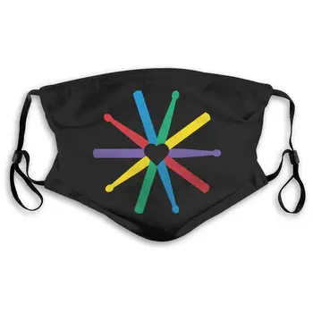 

Rainbow Drumsticks Unisex Anti-Pollution Mask Dust Mask with Filter Mask