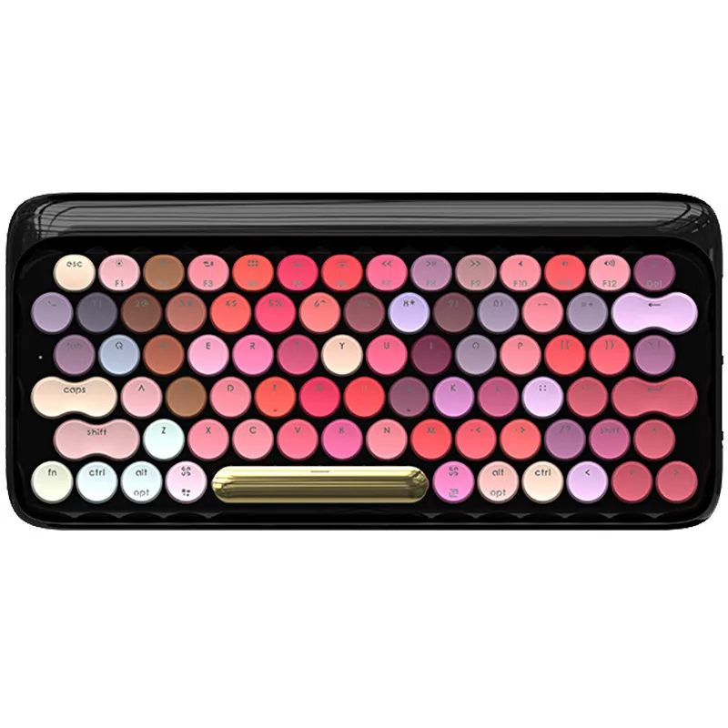 Circle Dot Bluetooth Wireless Girl Lipstick Blue Axis Mechanical Keyboard for Apple MAC Gaming 79 (Key) | Компьютеры и офис