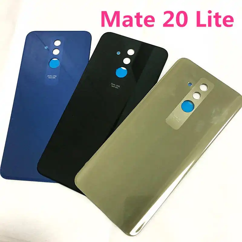 Мате 20 Lite стекло задняя крышка батарейного отсека Корпус Крышка дверного чехла с