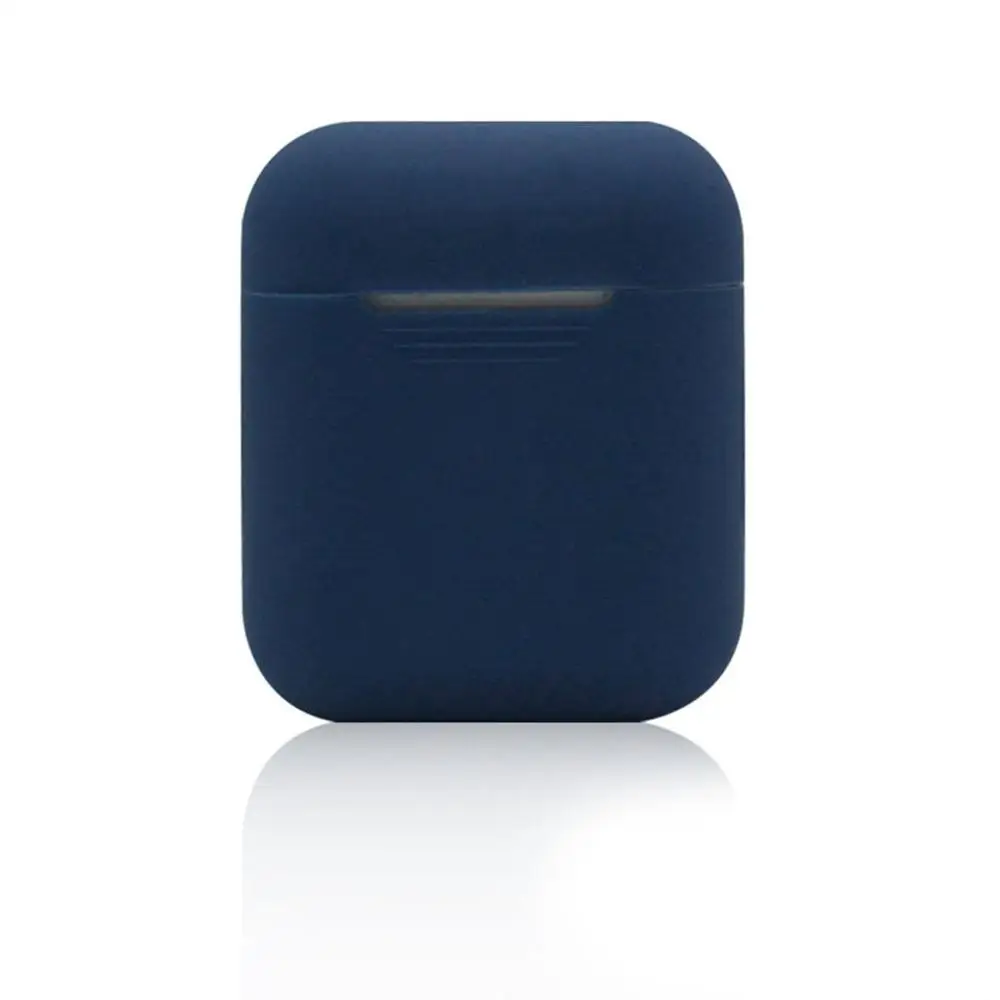 Мягкий силиконовый чехол наушники для Apple Airpods Bluetooth беспроводные защитный