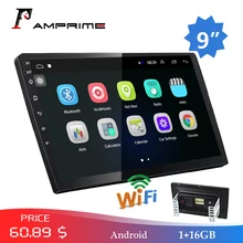 AMPrime 9 "Android autoradio 2 Din Multimedia Player GPS Navigatie Auto Stereo WIFI Bluetooth Video Player Met Achteruitkijkspiegel camera(China)