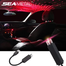 Ночной светильник на крыше автомобиля, мини лазерный автомобильный светильник для украшения окружающей среды, USB, звездная атмосферная лампа, регулируемые светодиодные Автомобильные фары в сборе