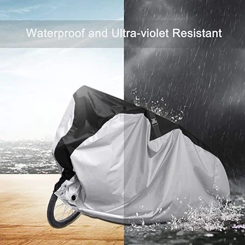 

2020 Bicycle Cover Waterproof Outdoor Thickening Wind Ultraviolet Proof Snow Rust Prevention Keyhole Storage Bag Mountain Bike