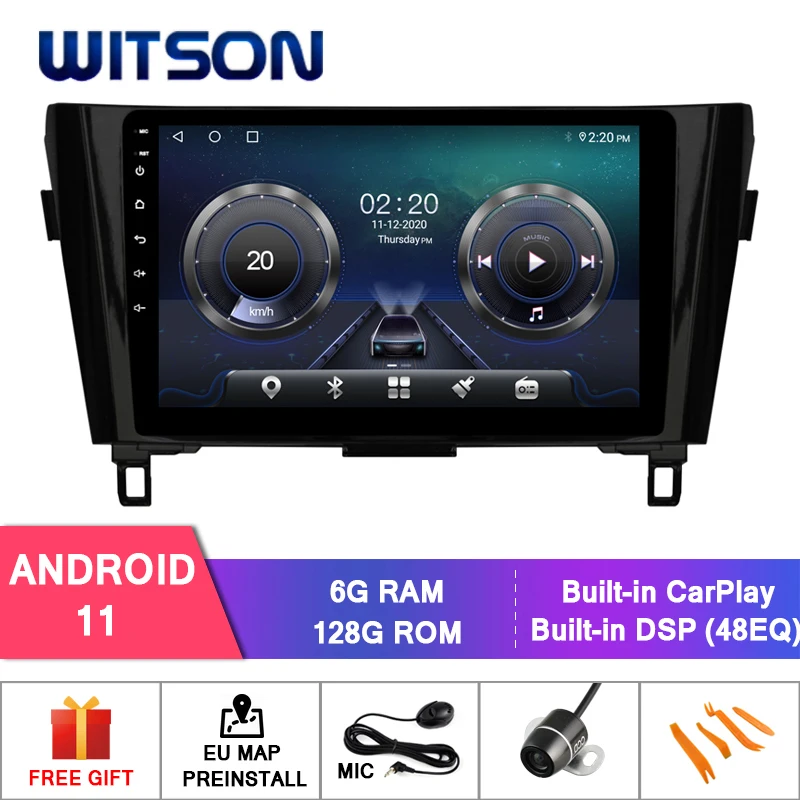 Автомобильная DVD-система WITSON на Android 11 для NISSAN QASHQAI 2014-2017 автомобильный