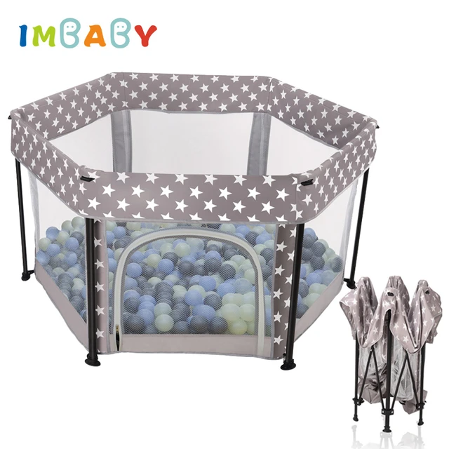 Parque Infantil de plástico para bebé, parque infantil plegable - AliExpress