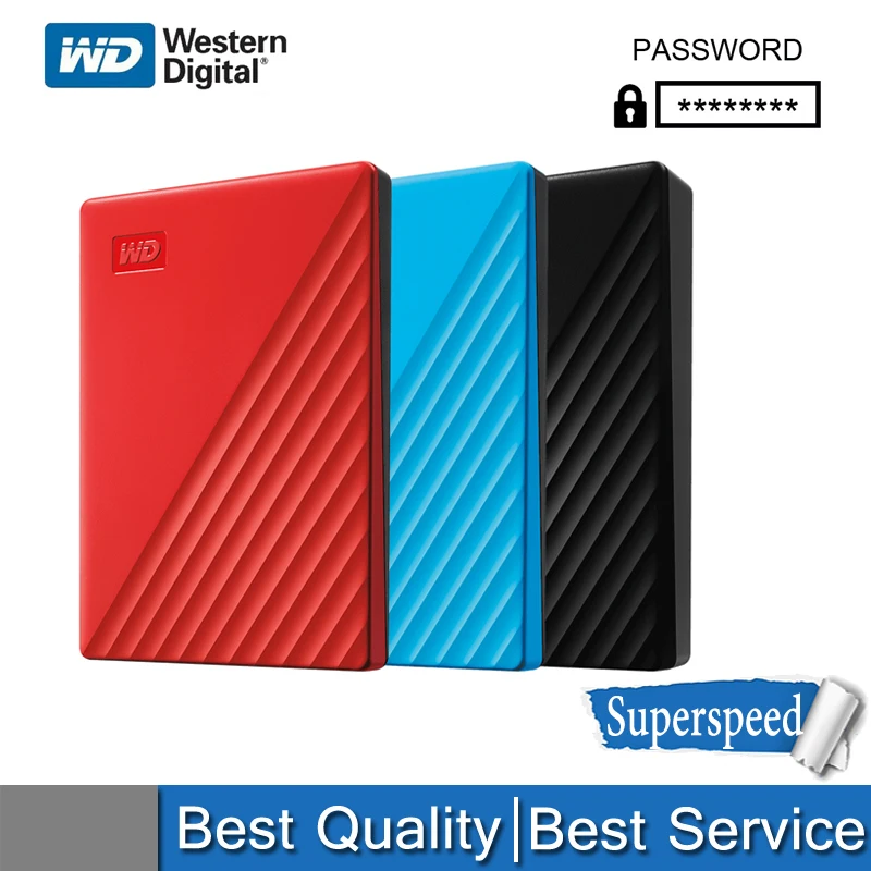 WD My Passport внешний жесткий диск USB 3,0 1 ТБ 2 ТБ 4 ТБ 5 ТБ Портативный зашифрованный корпус переносного жесткого диска высокоскоростной внешнее за... WD My Passport внешний жесткий диск USB 3,0 1 ТБ 2 ТБ 4 ТБ 5 ТБ Портативный зашифрованный корпус переносного жесткого диска высокоскоростной внешнее за...