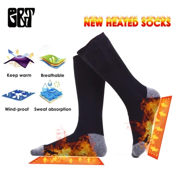 

GT USB Rechargeable Electric Heating Socks for Chronically Cold Feet with 3 Temperature Adjustments Unisex Winter Warm Socks
