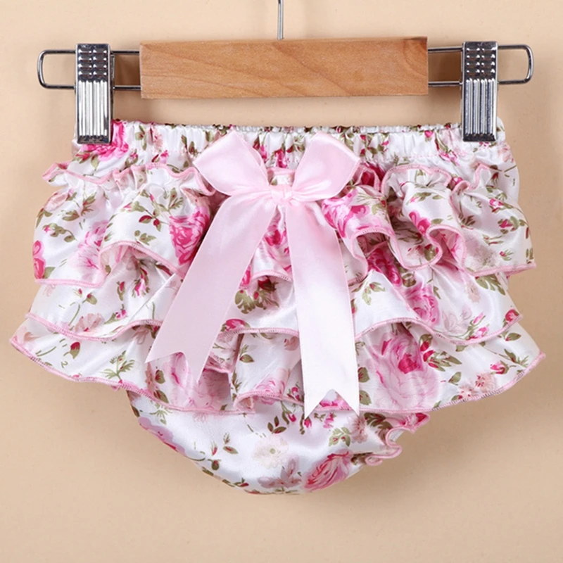 Kit 5 Calcinhas Bloomers Com Babados - Algodão Para Bebês Meninas - Cobertura Fraldas