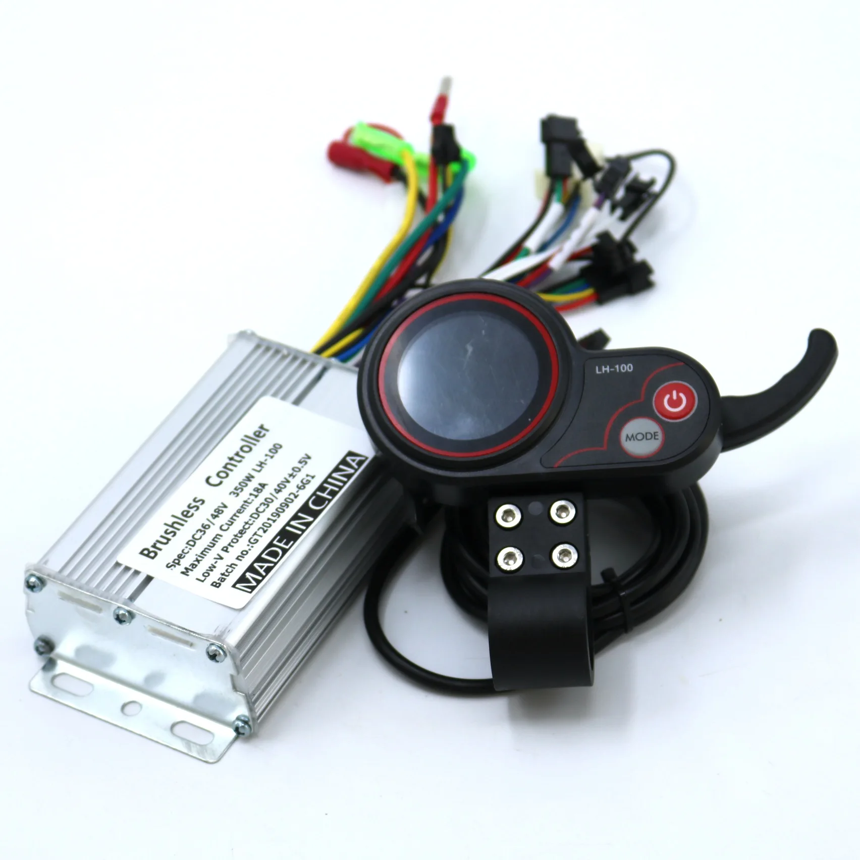 Driver e Lh-100 Greentime 350 w Bldc Scooter Elétrico Controlador E-bike Brushless Velocidade Display Lcd um Conjunto 36 v - 48 5 driver e LH-100 display lcd um conjunto