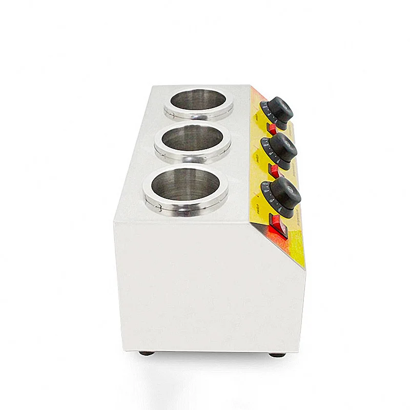 Commercial Sauce Warmer Electrice Sauce Bottles Warmer Cheese Chocolate jam 3 Bottles Warming Machine Dispenser Melter