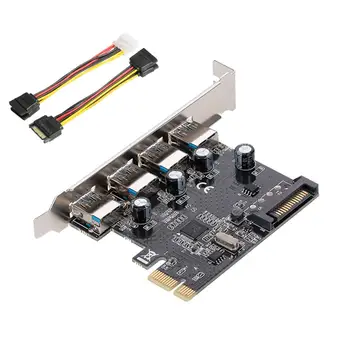 

4 Ports SATA 5Gbps to PCI EController Card PCI-E to SATA Adapter/converter Pcie riser Expansion Adapter Board For PC