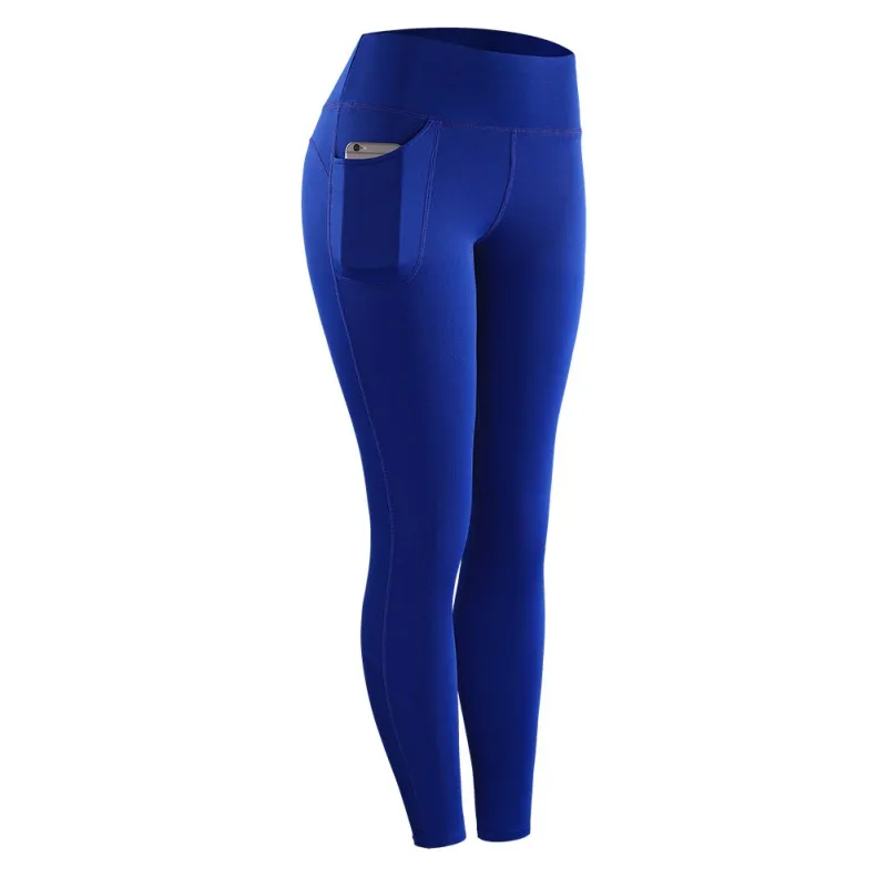 Женские спортивные штаны для йоги, быстросохнущие дышащие брюки для занятий спортом, бега, тренировки, уличные обтягивающие Стрейчевые спортивные штаны - Цвет: L