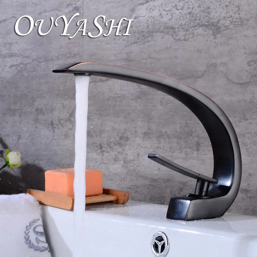 OUYASHI современный кран для ванной комнаты Смеситель для воды кран Одной ручкой одно отверстие элегантный