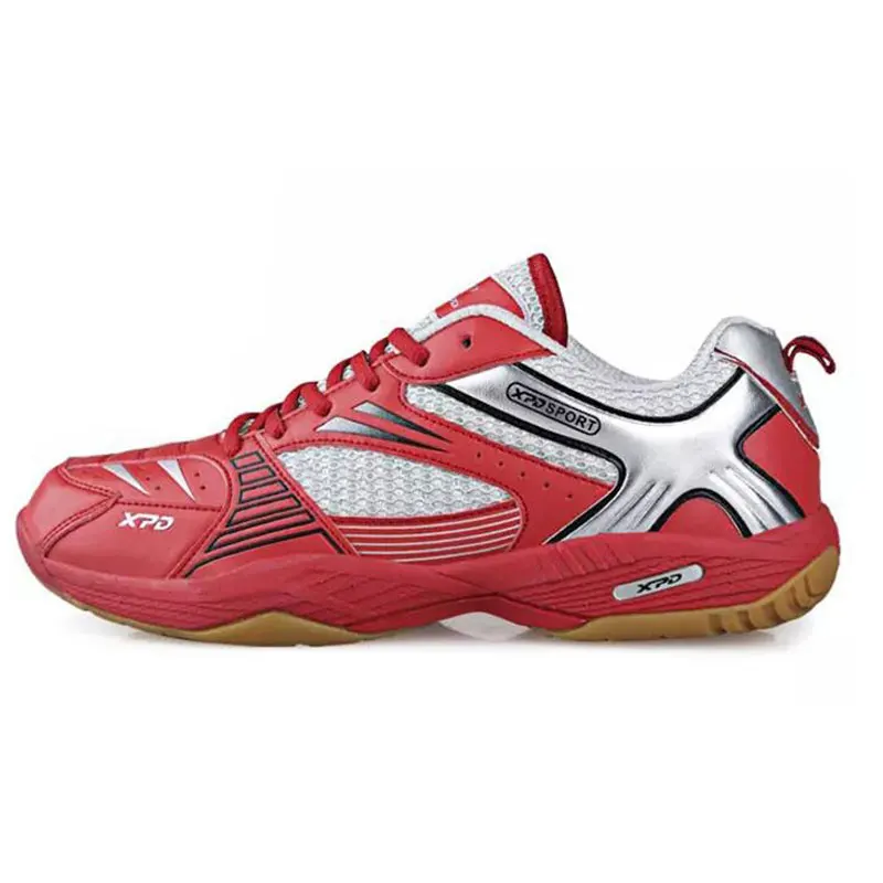 Легкая обувь для волейбола; Мужская и женская спортивная обувь на подушке; дышащие Нескользящие кроссовки в помещении; обувь для тренировок и тенниса - Цвет: Красный