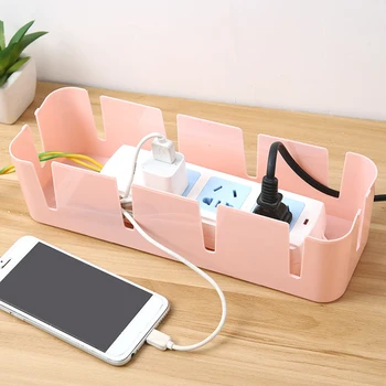 

Desktop plug storage box wire patch panel fixed take-up box power cord socket data cable storage finishing box