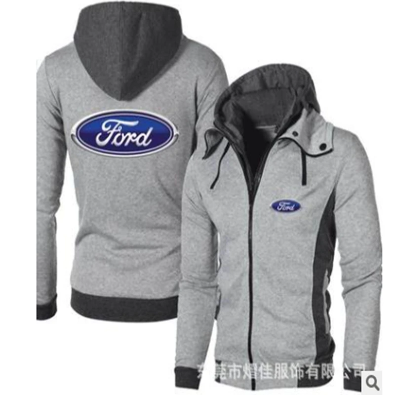 Новинка 2021 мужские уличные толстовки с логотипом Ford повседневные куртки