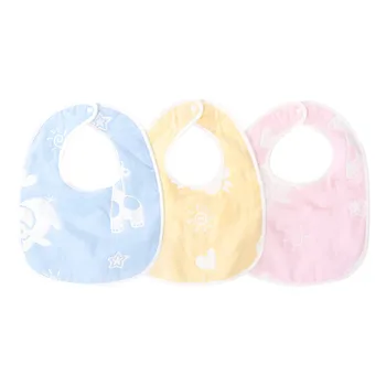 

Absorbent Comefortable Single-snap Cotton Drool Bibs Teething Bibs Baby Bibs Bandana Drool Bibs