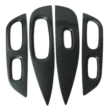 

4Pcs Car Window Control Panel Glass Lifter Switch Cover For Nissan X-Trail T32 2014-2018