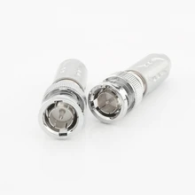 

Viborg VD302R Pure Copper Rhodium Plated BNC plug BNC Male Plug BNC Video Cable Adapter HD SDI Connector 75-5 BNC Connector