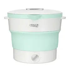 Складной портативный силиконовый электрический горячий горшок, мультиварка, 220 В, 600 Вт, контейнер для еды с подогревом, чайник, пароварка, кухонные инструменты для приготовления пищи