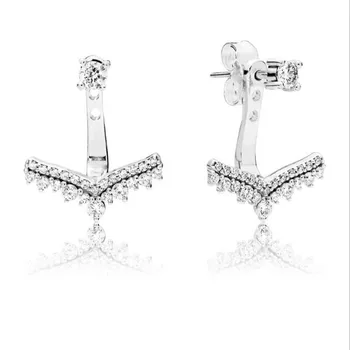 

Original 925 Sterling Silver Pan Earring Detachable Arrow Pan Earrings For Women Wedding Gift Fashion Jewelry