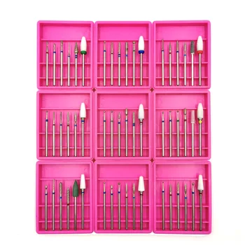 

CYSHMILY Ceramic and Diamond Nail Drill Bit Set Milling Cutter for Manicure Electric Machine Pedicure Burrs Nail Art Accessories