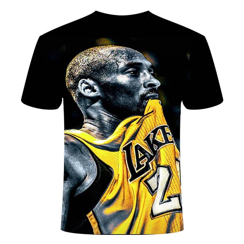 Camiseta con impresión de baloncesto Kobe para hombre y mujer, camiseta de manga corta 3d, camisetas para y novedad de - AliExpress