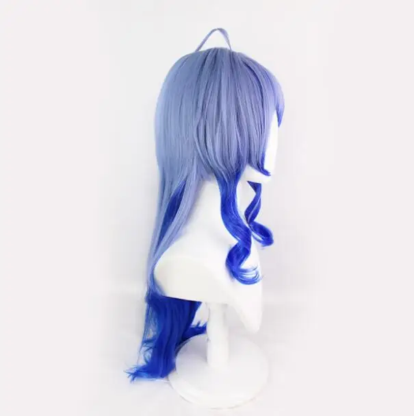 

Cosplay Anime 80CM Game Genshin Impact Cosplay Halloween Ganyu Wig Genshin Impact Gan Yu Cosplay Hair Heat Resistant Wigs