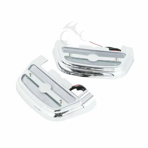Clear Lens Мотоциклетная светодиодная Подножка для ног для Harley Touring Softail - Цвет: Clear Lens