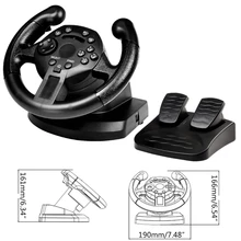 Kierownica wyścigowa do konsoli PS3 PC joysticki wibracyjne pilot tanie i dobre opinie ANNEPRO Nintendo CN (pochodzenie) 68TB4NB702346 FT37C1 USB Wired For PS3 PC Steering Wheel