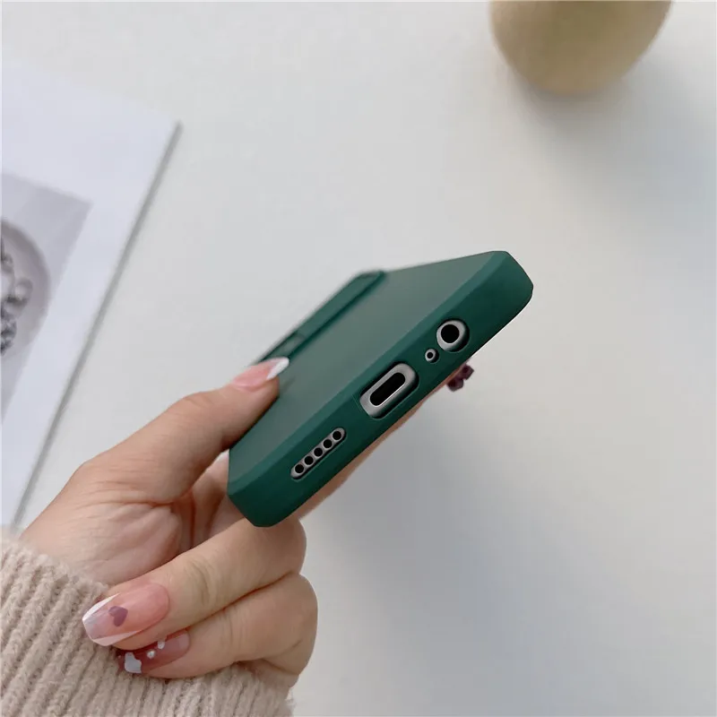 Silicone Slide Camera Protection Soft Phone Case Cover