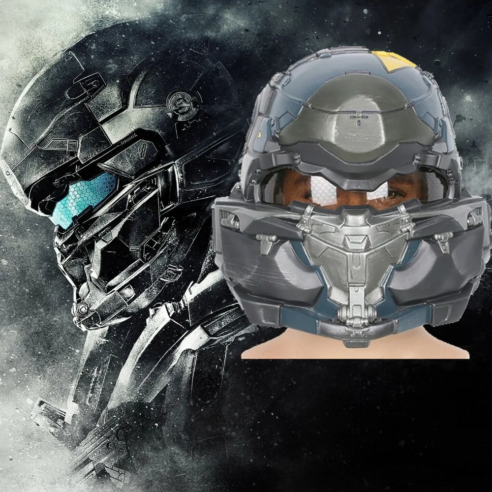 Game Halo 5 Guardians Spartan Full Head Helmet Cosplay Mask