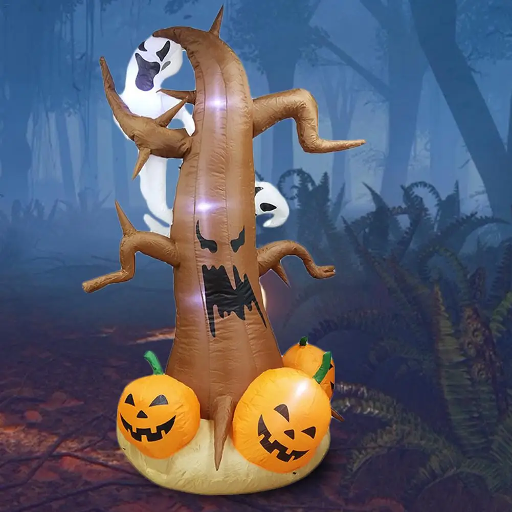 

2.4m EU/US/UK Plug Inflatable Ghost Tree Toy Halloween Ghosts Terrorist Adult Cosplay Spoof Props Costumes Festival Party Venues