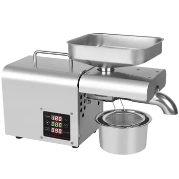 

Oil Press Machine Small Household Oil Press Peanut Oil Edible Oil Processing Equipment Stainless Steel 110/220v LBT01T CY