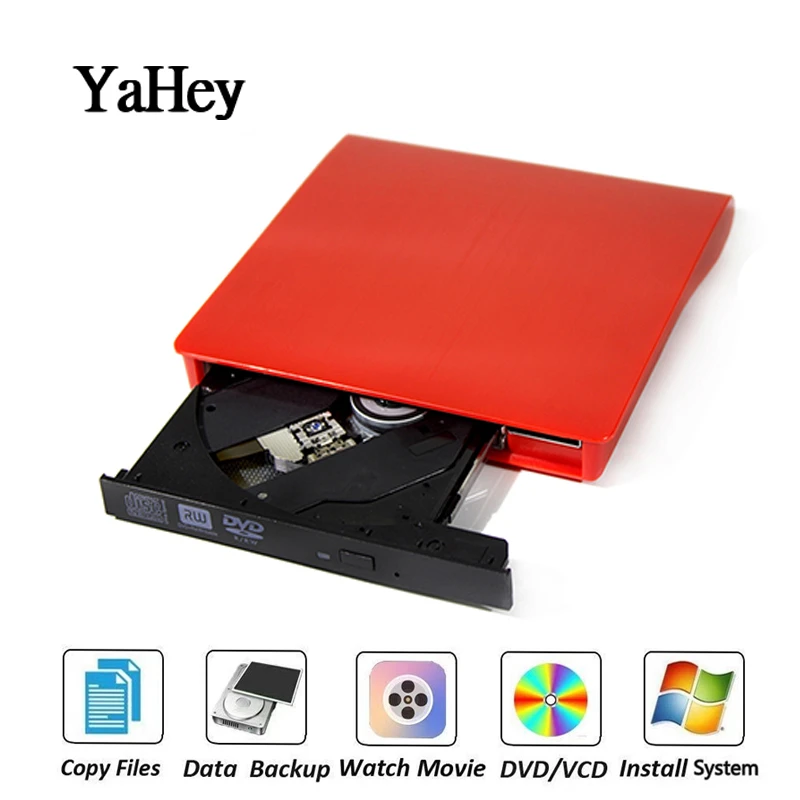 Внешний CD/DVD RW привод USB 3 0 рекордер оптический плеер для ноутбука ПК настольный