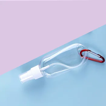 

10 Pcs/Set 50ml Empty Refillable Bottle With Key Ring Travel Containers Small Clear Plastic Perfume Hand Sanitizer Sprayers