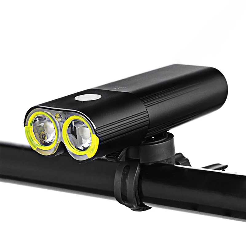 

Bike Professional IPX6 Waterproof 1600 Lumens Light Cycling Power Bank Bicycle Accessories USB Rechargeable Flashlight Lamp