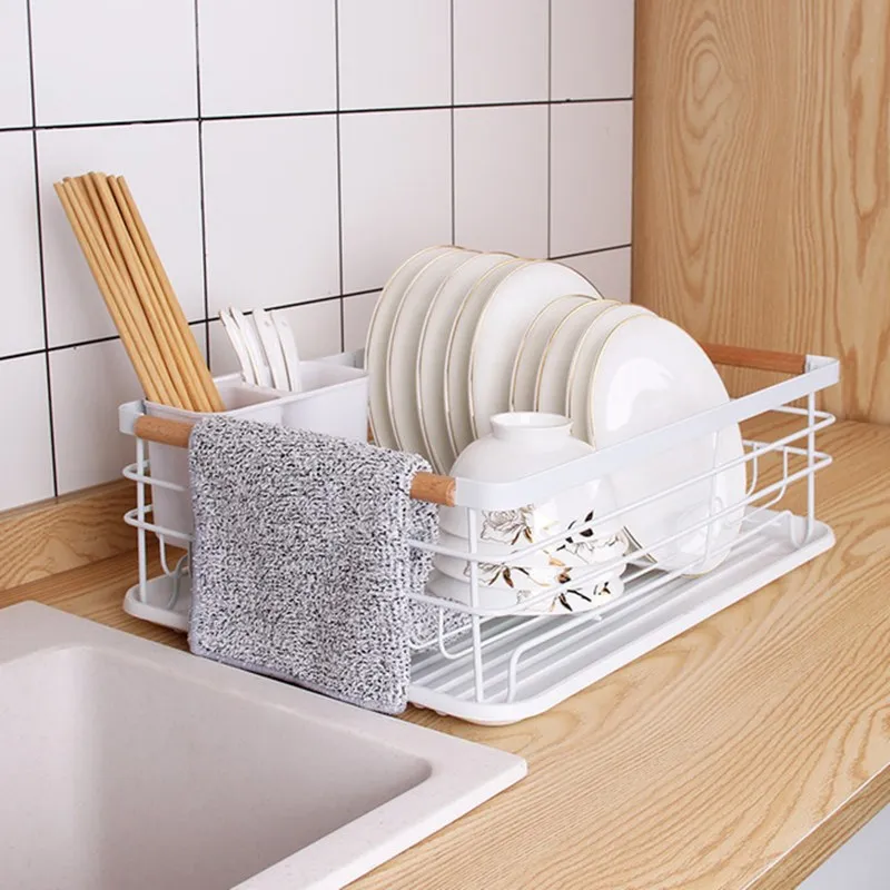 Kitchen Supplies Multifunctional Storage Rack Single-layer Dishes