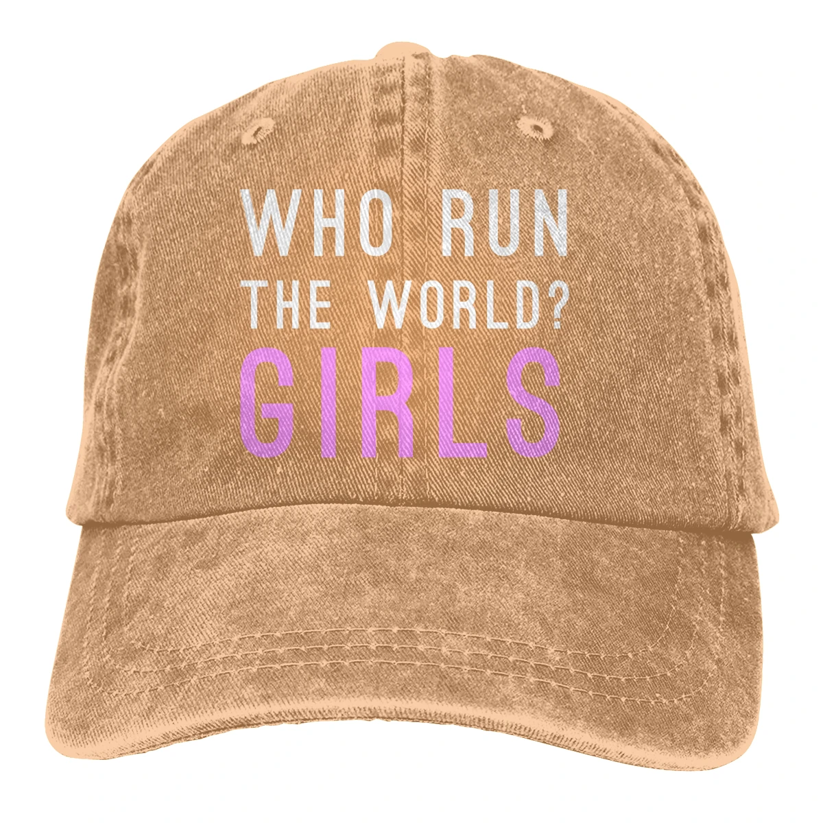Who Run The World девушки Casquette черный унисекс Мужские Женские джинсовые бейсболка с ремешком кепки Регулируемый Гольф папа шляпа - Цвет: Хаки