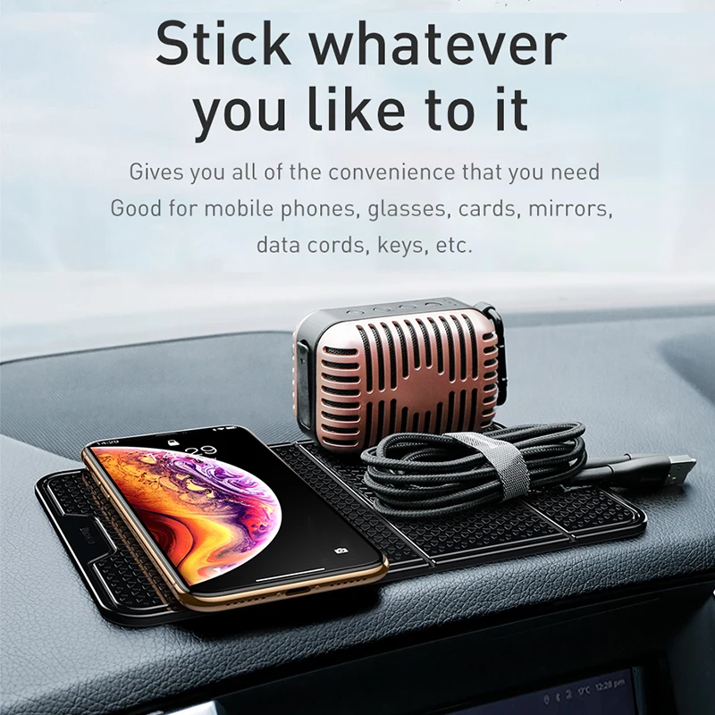  Baseus Car Phone Holder Universal Mobilephone Wall Desk Sticker Multi-Functional Nano Rubber Pad Ca