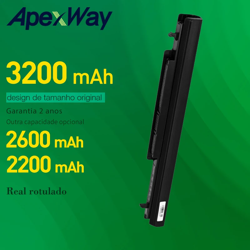 Apexway A41-K56 Аккумулятор для ноутбука Asus k56 k56c k56cb k56cm A46CB A56CB E46CB K46 K46C K46CA K46CM R405CB R505CB A32-K56