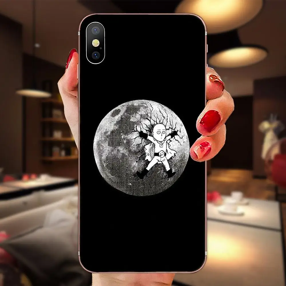Мягкий ударопрочный ТПУ для Apple iPhone 4, 4S, 5, 5C, 5S, SE, 6, 6 S, 7, 8, 11 Plus, Pro X, XS, Max, XR, One Punch Man, мультфильм