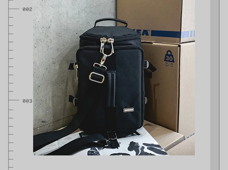 New Chao Brand Shoulder Bag Men's Large Canvas Travel Bag High School Student Bag Waterproof Multifunctional Backpack Bagpack