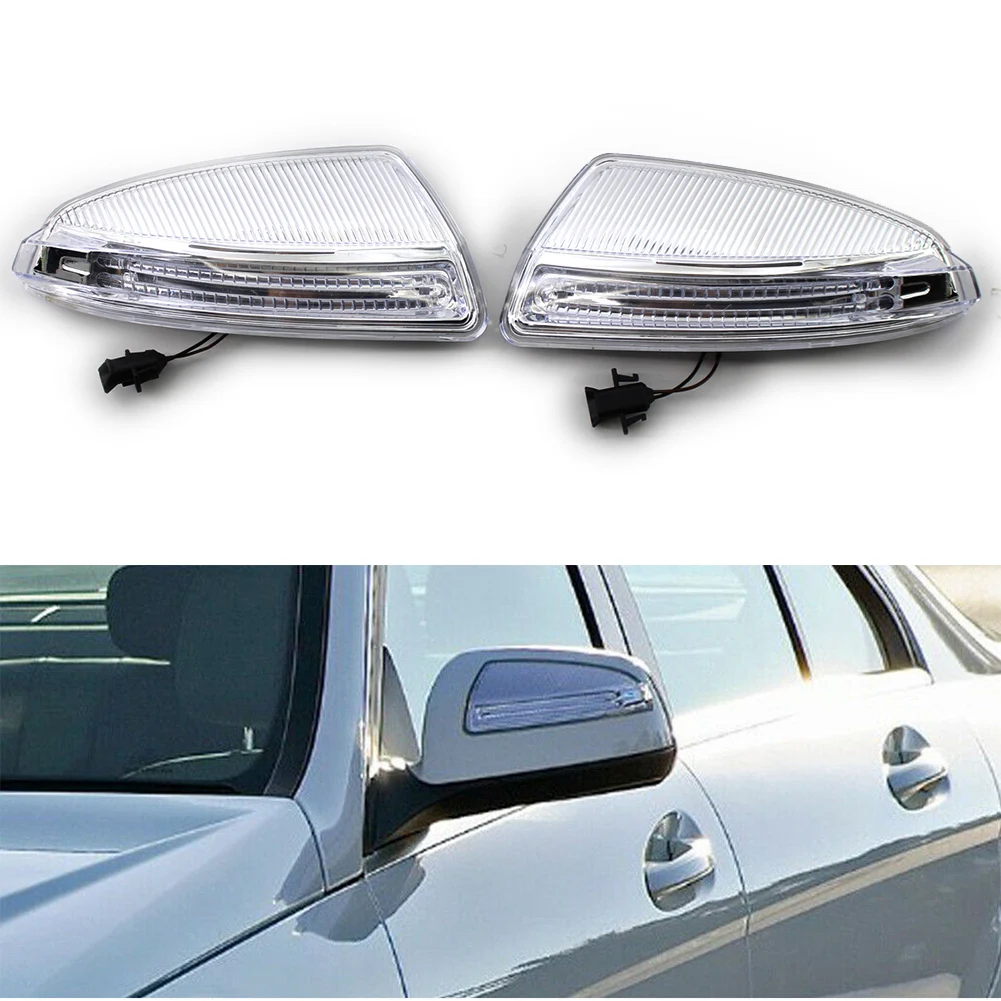 W204 Car Left/right Door Rearview Mirror Led Turn Signals Lights For