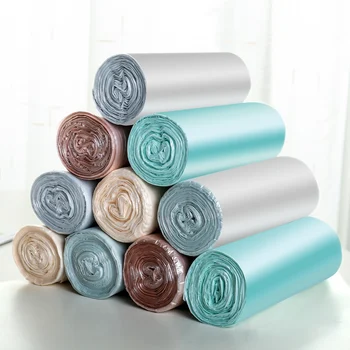 

30 Pieces In A Roll Household Portable Garbage Bags For Home Kitchen Bathroom Household Cleaning Tools Accessories Trash Bags