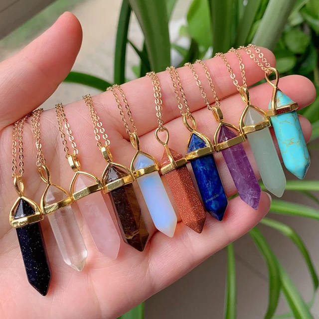 Wanry flourigems Chakra Necklace Crystal Necklaces India | Ubuy