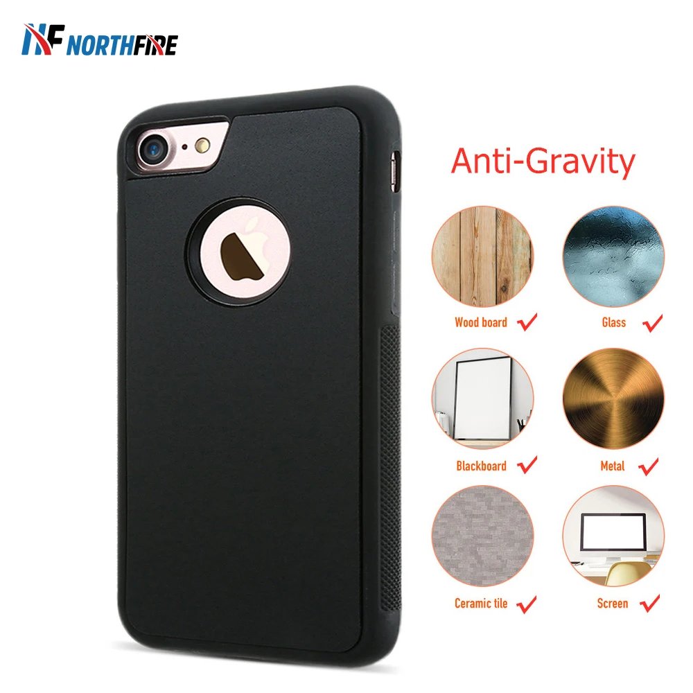 

NORTHFIRE Anti-Gravity Magical Nano Suction Case For iPhone 11/11 Pro Max XR XS Max Sticky Adsorbed Back Cover 5/5S/6S/7/8 Plus