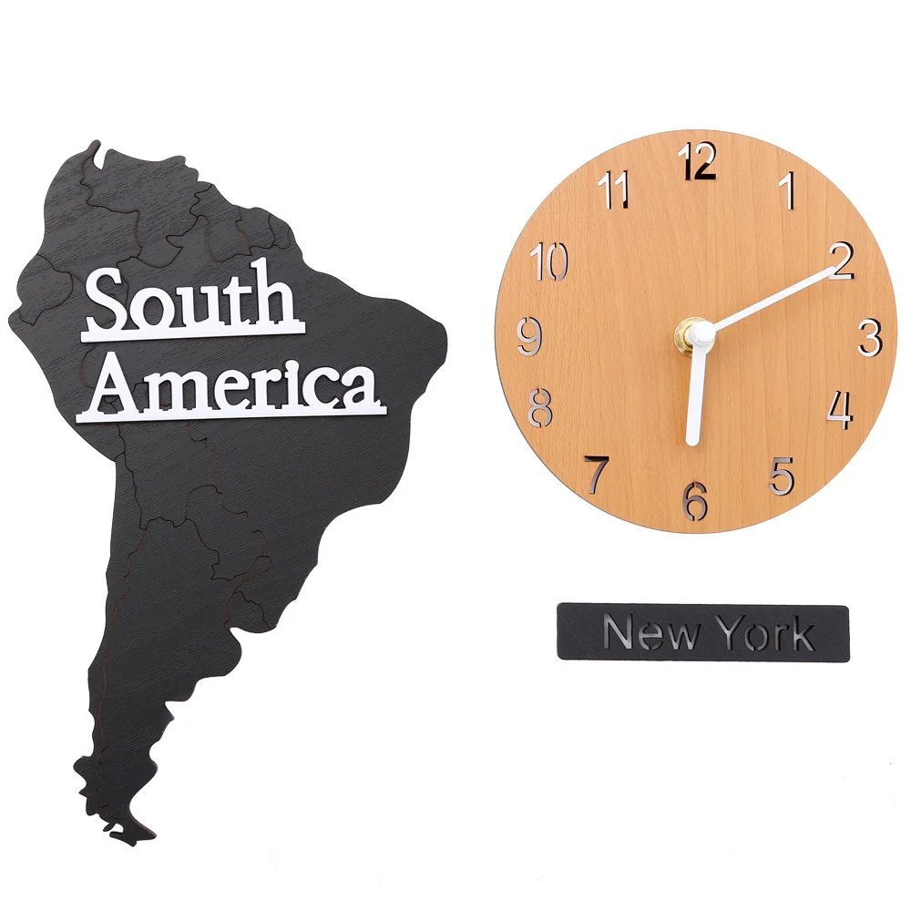Новые Креативные настенные часы с картой мира деревянные Большие деревянные часы настенные часы современный европейский стиль круглые немые часы relogio de parede