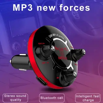 

BT13 Bluetooth FM Transmitter Handsfree Audio Car Mp3 Player In-Car FM Modulator Support Voltage Display / Dual-AUX / Dual-USB